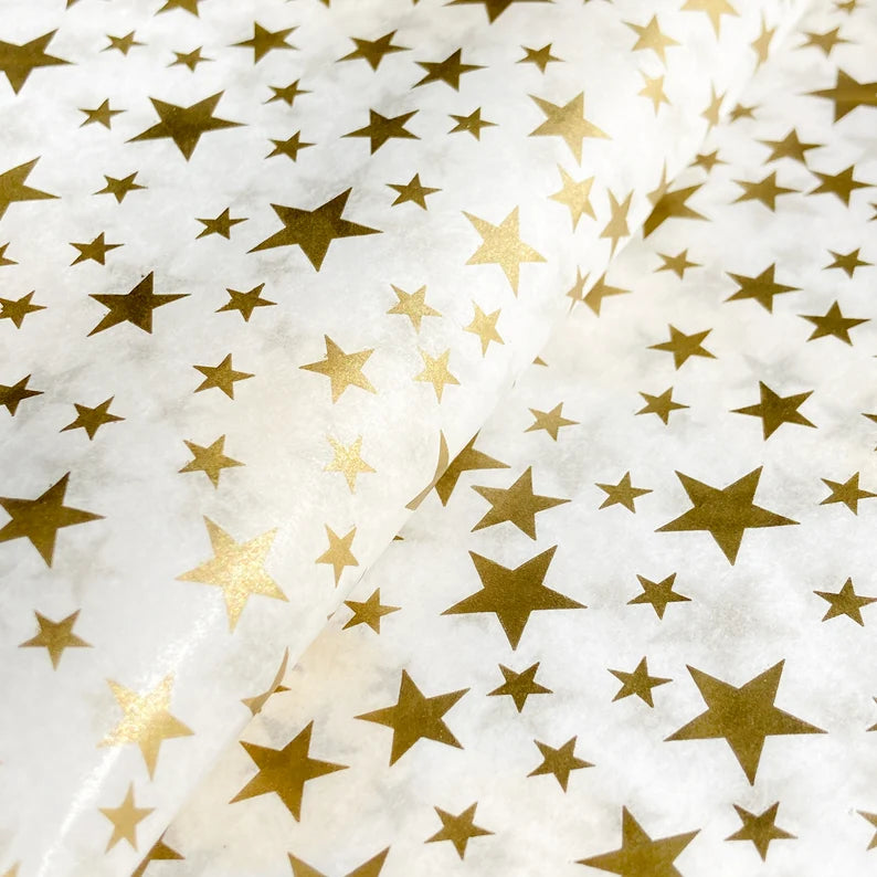 Tissue Paper Gold Star Luxury Thick 18GSM Sheets Eco Friendly Full Size 75cm x 50cm 1-10 Sheets Folded