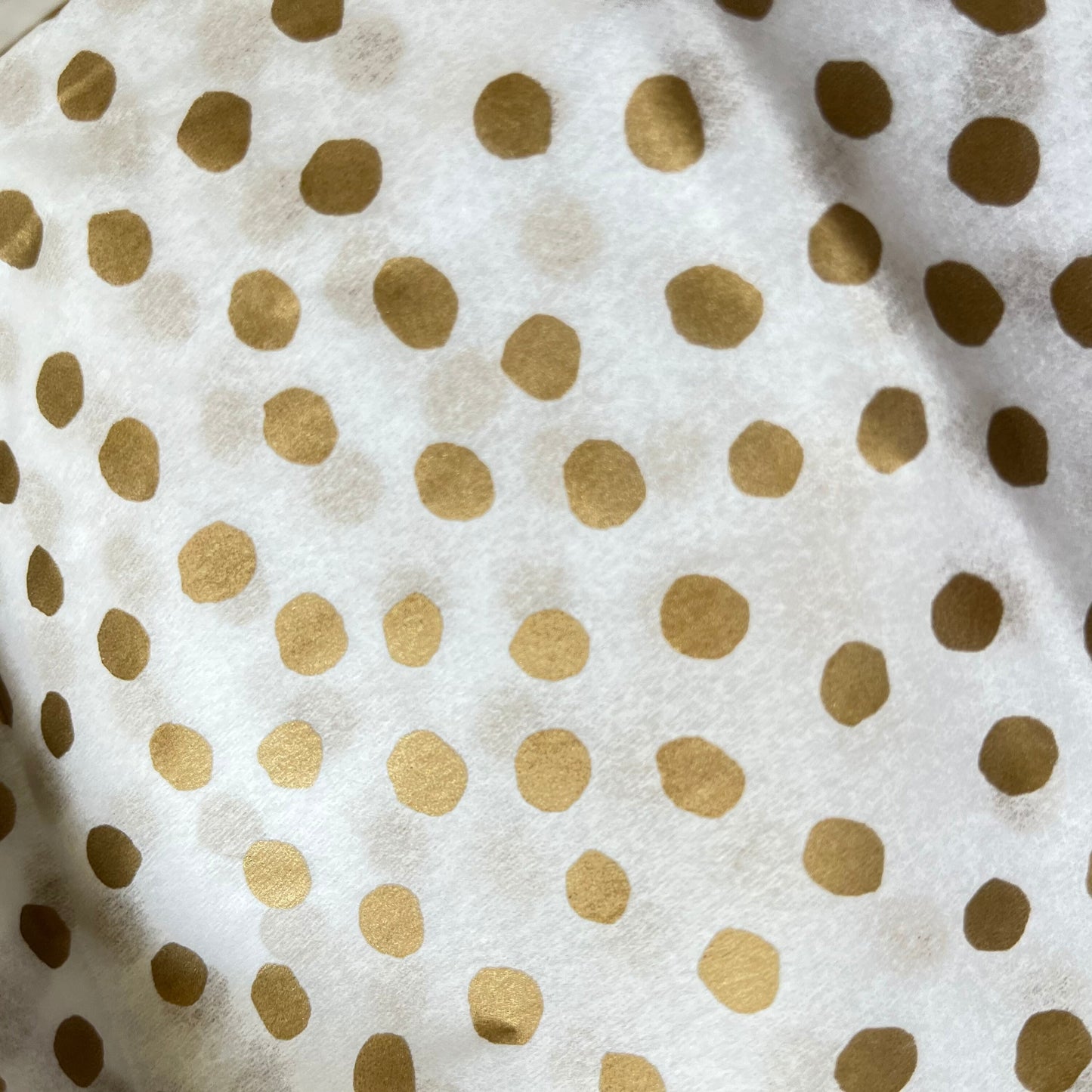 Gold Polka Dot On White Tissue Paper Sheets-Perfect for Birthdays-Mother's Day-Easter-New Born Gift Wrap-Luxury Tissue Paper Sheets.