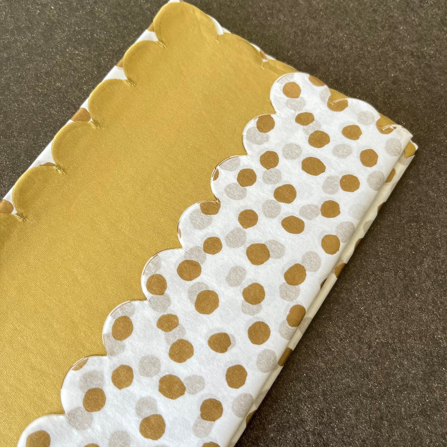 Gold Polka Dot On White Tissue Paper Sheets-Perfect for Birthdays-Mother's Day-Easter-New Born Gift Wrap-Luxury Tissue Paper Sheets.