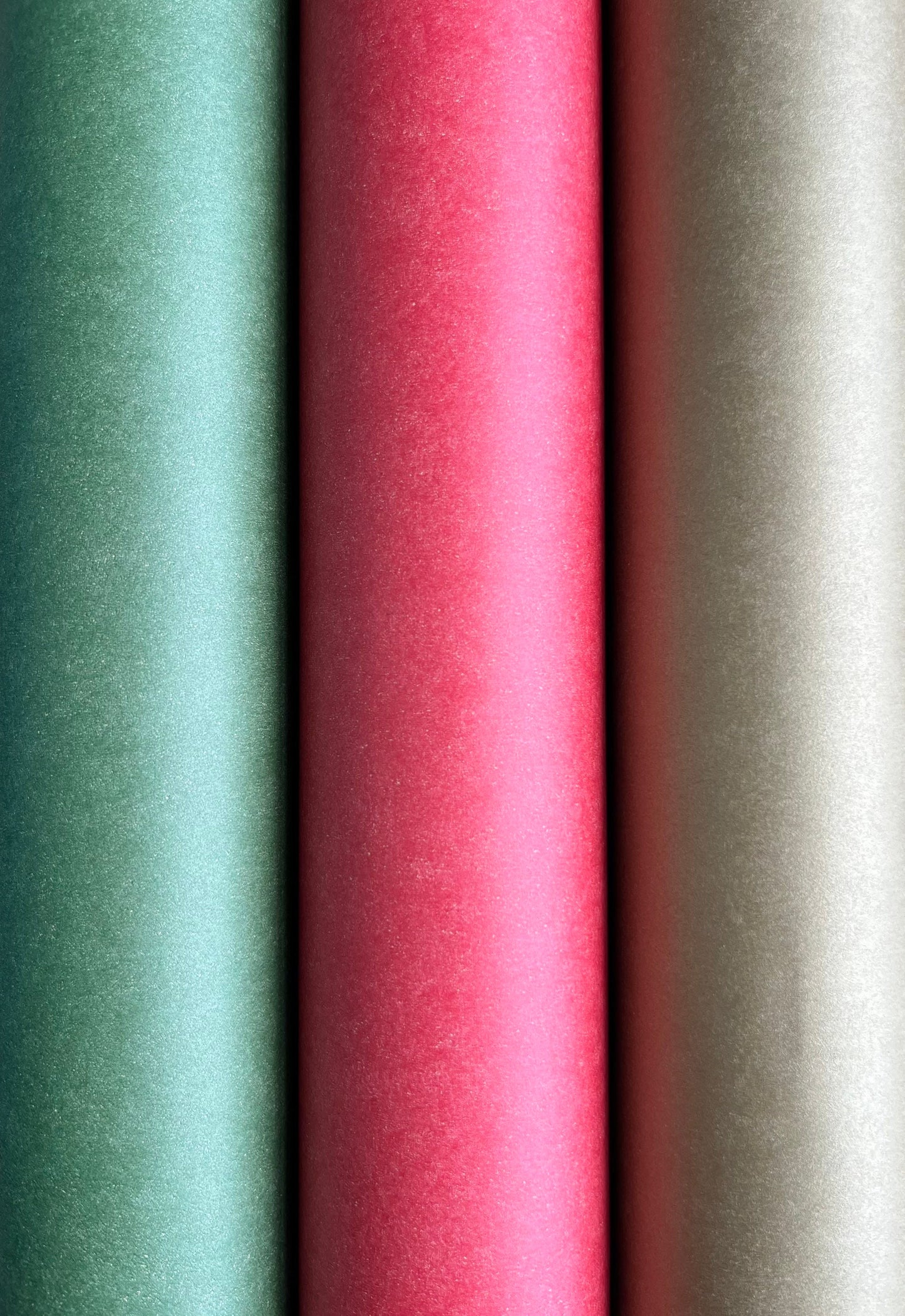 Wrapping Paper Christmas Gift Wrap Roll Green, Red, Gold Sustainable Eco Friendly Gift Wrapping Paper, 100% Recycled & Recyclable Kraft Pape