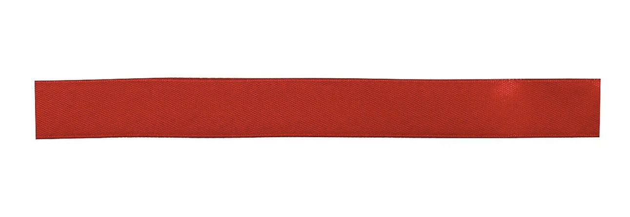 Christmas Red Or Green Satin Ribbon Roll 15 Metres Long 2 Centimetres Wide.