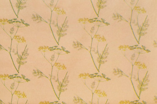 Wrapping Paper Cow Parsley 50CM Wide Eco Friendly, 100% Recycled Kraft | Recyclable, Sustainable, Plastic Free Gift Wrap