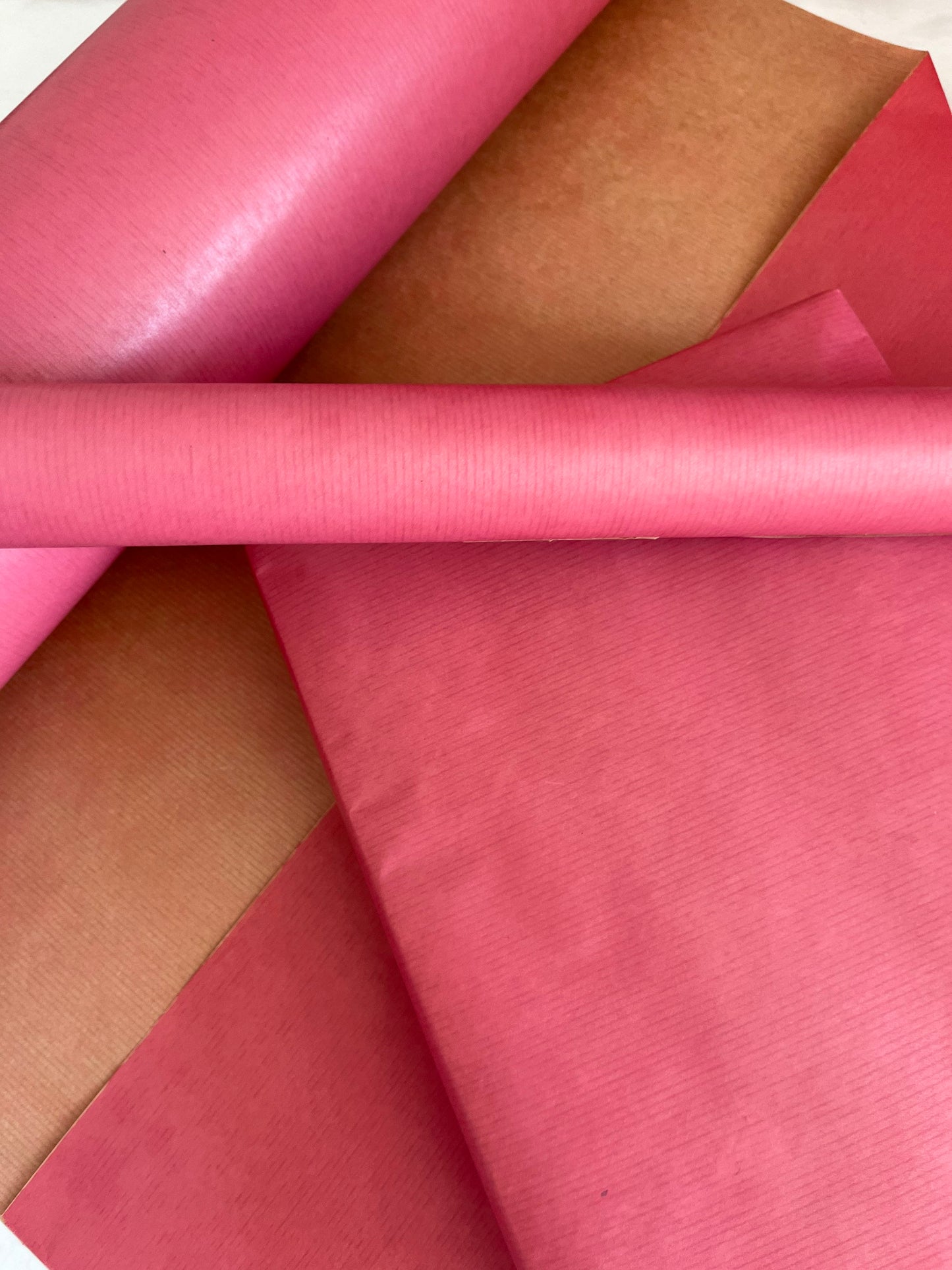 Wrapping Paper Blush Pink Eco Friendly Gift Wrapping Paper, 100% Recycled & Recyclable, Kraft Wrapping Paper, Birthday Wrapping Paper, Valen
