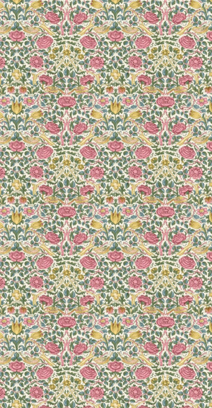 Tissue Paper Morris & Co Rose Spring Green Tissue Wrapping Paper 4 sheets 50 x 70 cm