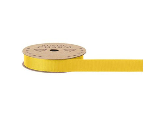 Meaningful Earth Honeycomb Yellow Grosgrain Ribbon 15mm width, Matching Hat Boxes and Wrapping Paper, Birthday Bows Decoration