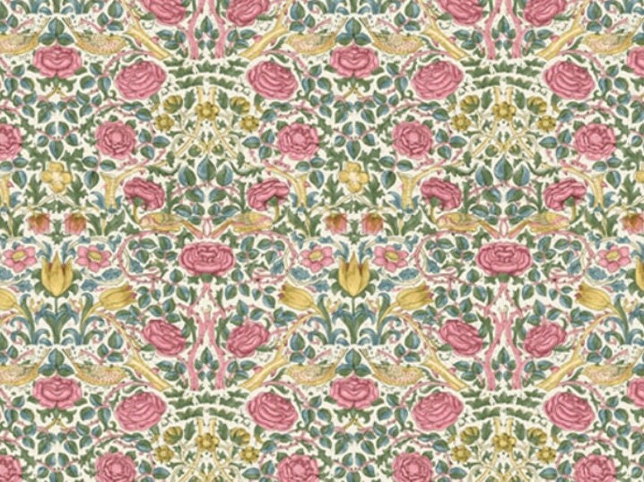 Tissue Paper Morris & Co Rose Spring Green Tissue Wrapping Paper 4 sheets 50 x 70 cm