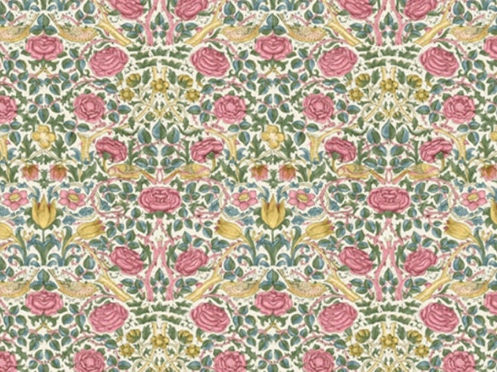 Tissue Paper Morris & Co Rose Spring Green Tissue Wrapping Paper 4 sheets 50 x 70 cm