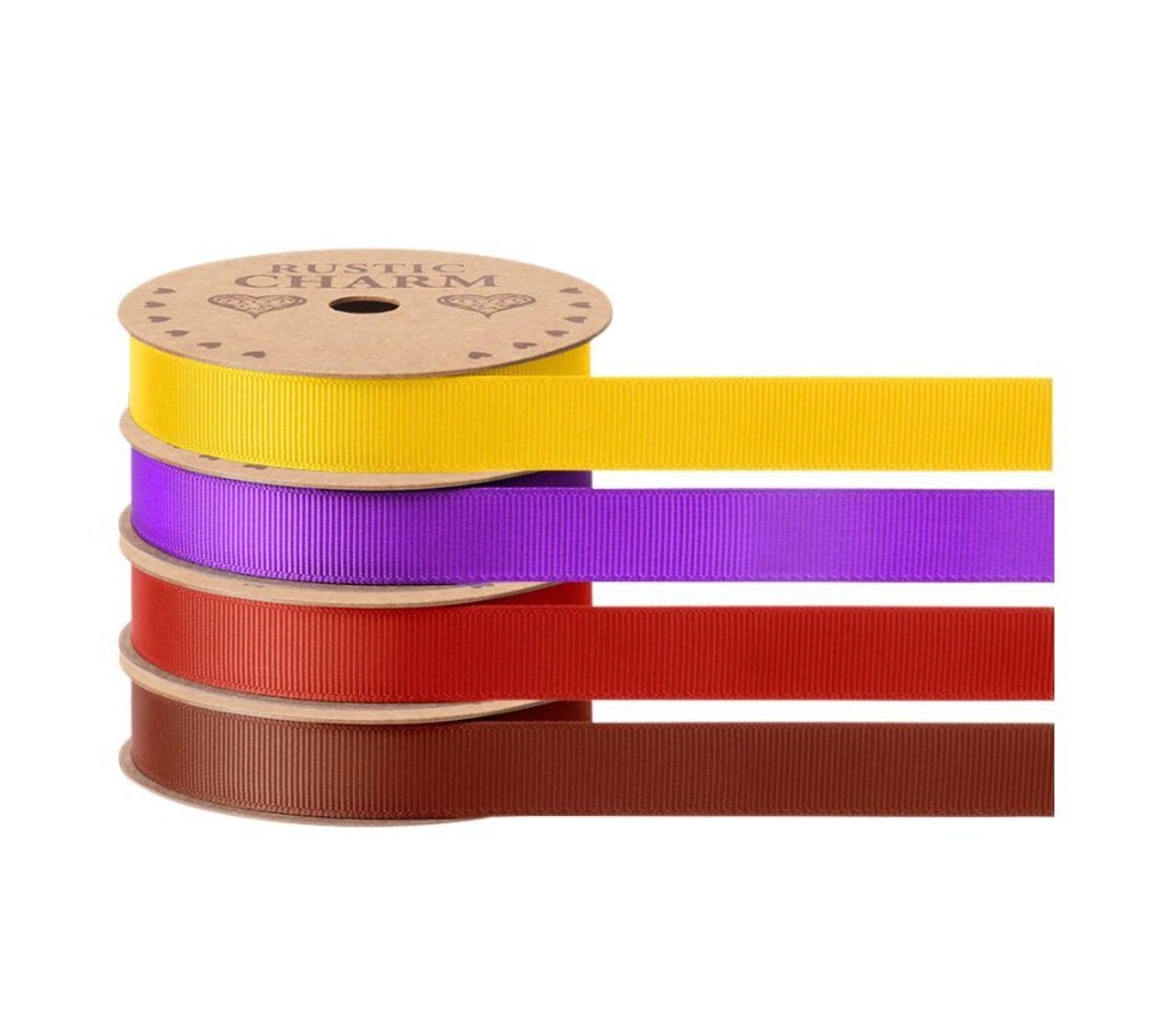 Meaningful Earth Honeycomb Yellow Grosgrain Ribbon 15mm width, Matching Hat Boxes and Wrapping Paper, Birthday Bows Decoration