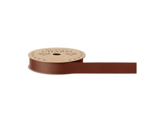 Meaningful Earth Brown Brick Grosgrain Ribbon 15mm width, Matching Hat Boxes and Wrapping Paper, Birthday Bows Decoration