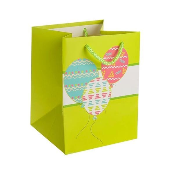 Premium Luxury Green Balloons Paper Wedding Christmas Birthday Favour Hand Tie Gift Bags With Cotton Handles 19 x 19 x 25 cmPremium Luxury Green Balloons Paper Wedding Christmas Birthday Favour Hand Tie Gift Bags With Cotton Handles 19 x 19 x 25 cm