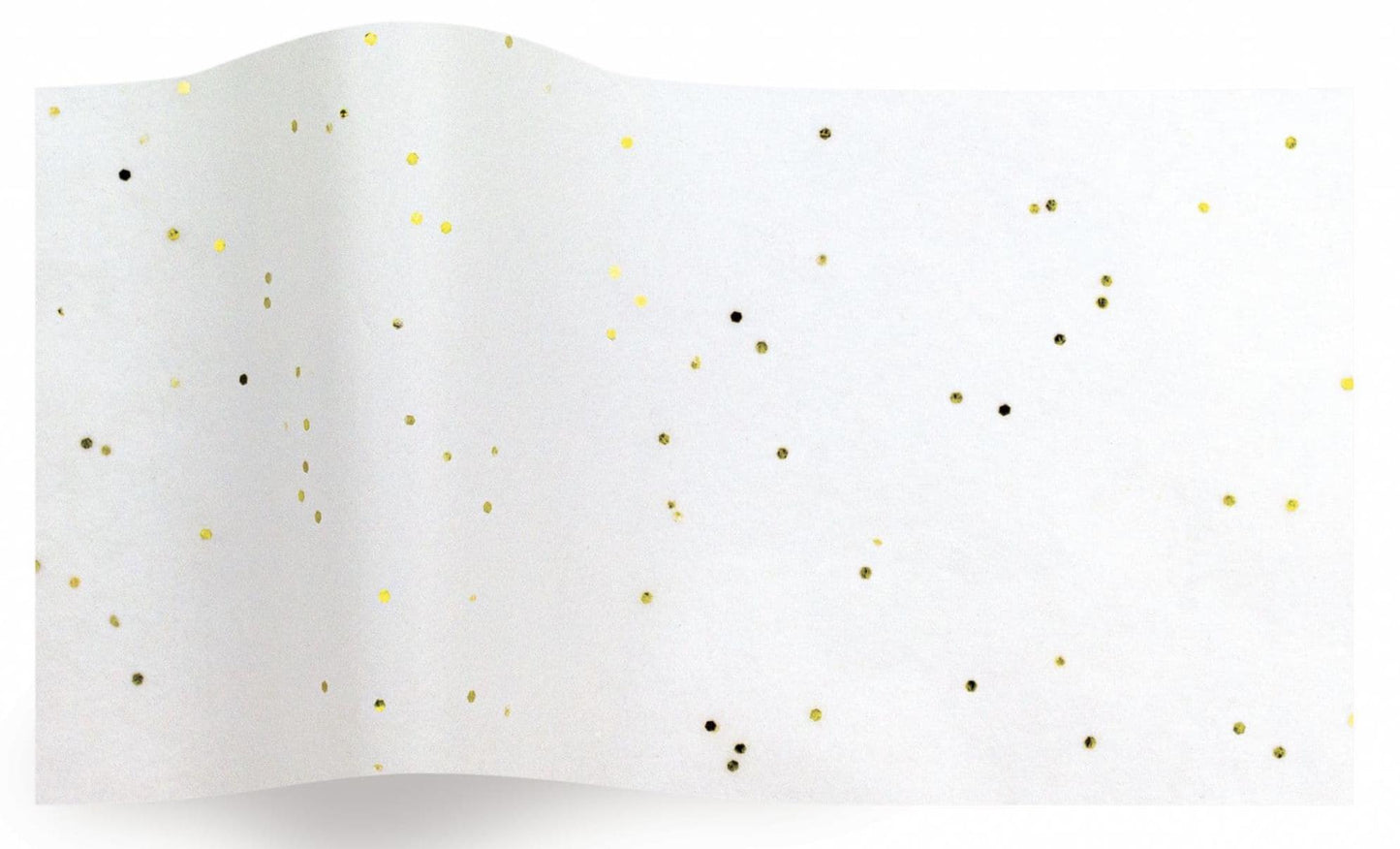Tissue Paper Gold Shiny Gemstones On white Print Eco Friendly, 100% Recycled & Recyclable, Luxury Printed Tissue Paper