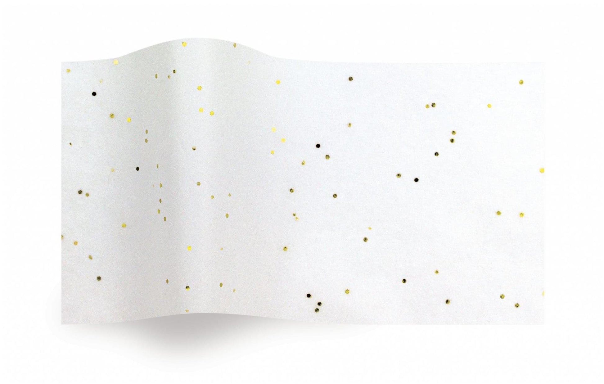 Tissue Paper Gold Shiny Gemstones On white Print Eco Friendly, 100% Recycled & Recyclable, Luxury Printed Tissue Paper