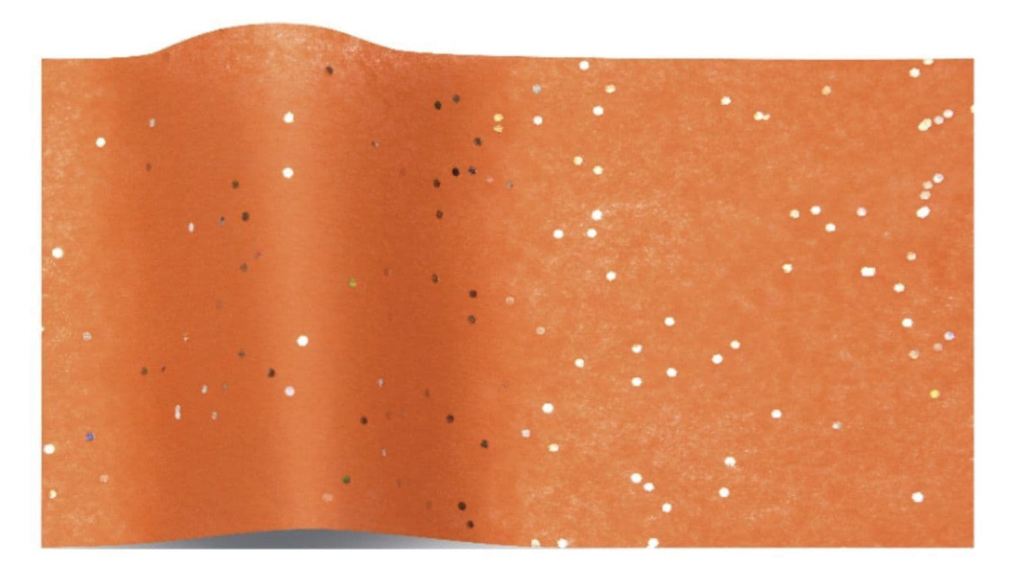 Tissue Paper Orange Citrine Shiny Gemstones Print Eco Friendly, 100% Recycled & Recyclable, Luxury Printed Tissue Paper
