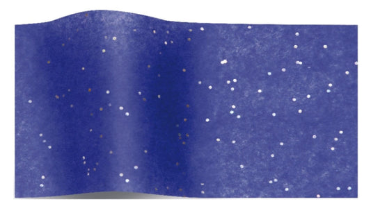 Tissue Paper Blue Sapphire Shiny Gemstones Print Eco Friendly, 100% Recycled & Recyclable, Luxury Printed Tissue Paper