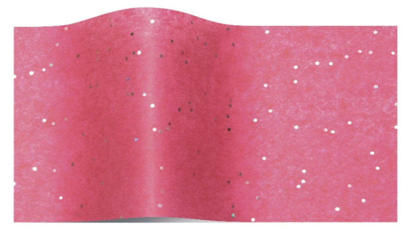 Tissue Paper Hot Pink Shiny Gemstones Print Eco Friendly, 100% Recycled & Recyclable, Luxury Printed Tissue Paper