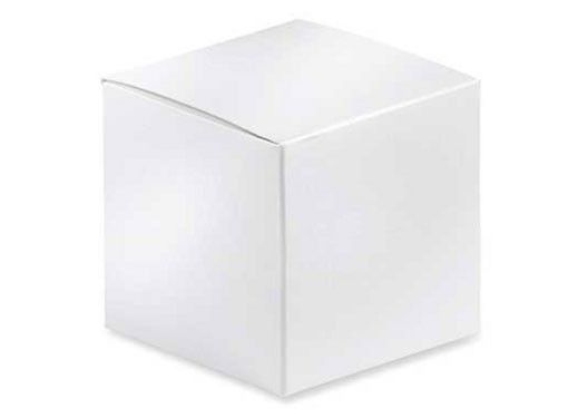 White Gloss Kraft Coloured Flat Pack Gift Candle Boxes 10x10x10 cm, Advent Calendar, Recycled and recyclable.