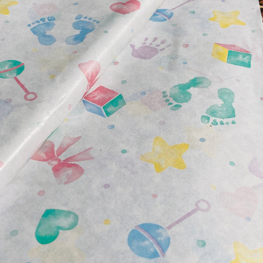 New Born Baby Tissue Paper Gift Wrap, Baby Gift Wrapping Paper, Christening, Baby Showers Mum To Be Gift Luxury Baby Gift Wrap, Luxury Paper