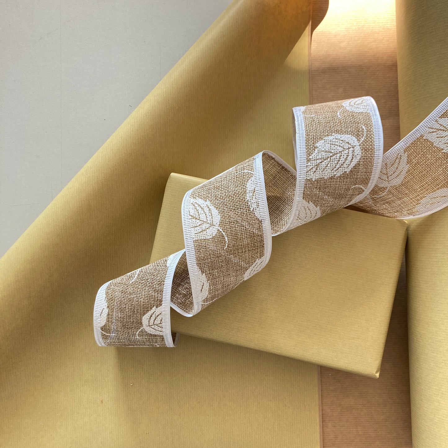 Wrapping Paper Lemon Yellow 50CM Wide Eco Friendly, 100% Recycled Kraft | Recyclable, Sustainable, Plastic Free Gift Wrap