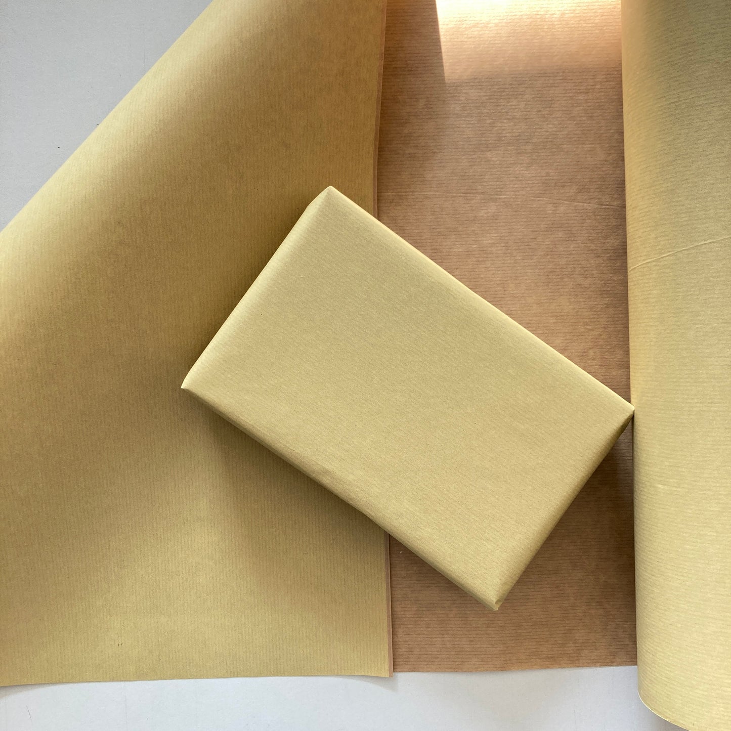 Wrapping Paper Lemon Yellow 50CM Wide Eco Friendly, 100% Recycled Kraft | Recyclable, Sustainable, Plastic Free Gift Wrap