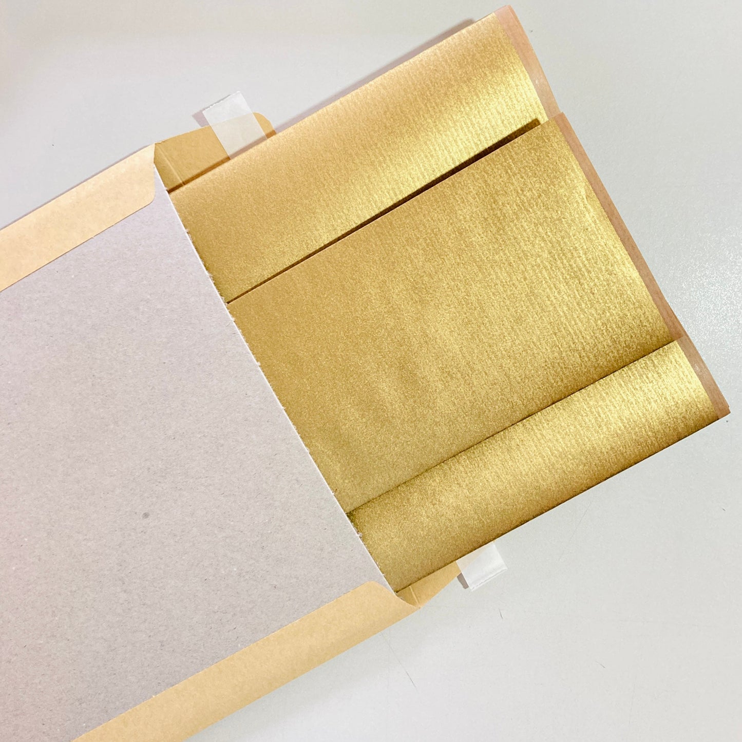 Christmas Gold Ribbed Gift Wrapping Paper, Eco Friendly, 100% Recycled & Recyclable, Kraft Gift Wrap 0.5Metres to 20Metres  Folded or Rolled