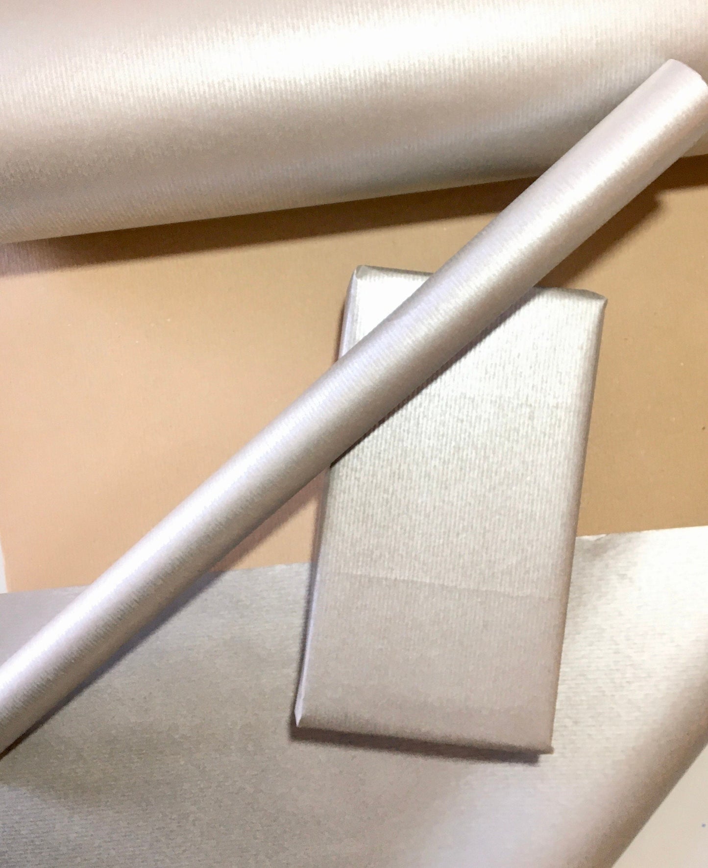 Silver Eco Friendly Gift Wrapping Paper, 100% Recycled & Recyclable, Kraft Wrapping Paper, Birthday Wrapping Paper, Valentines Gift Wrap