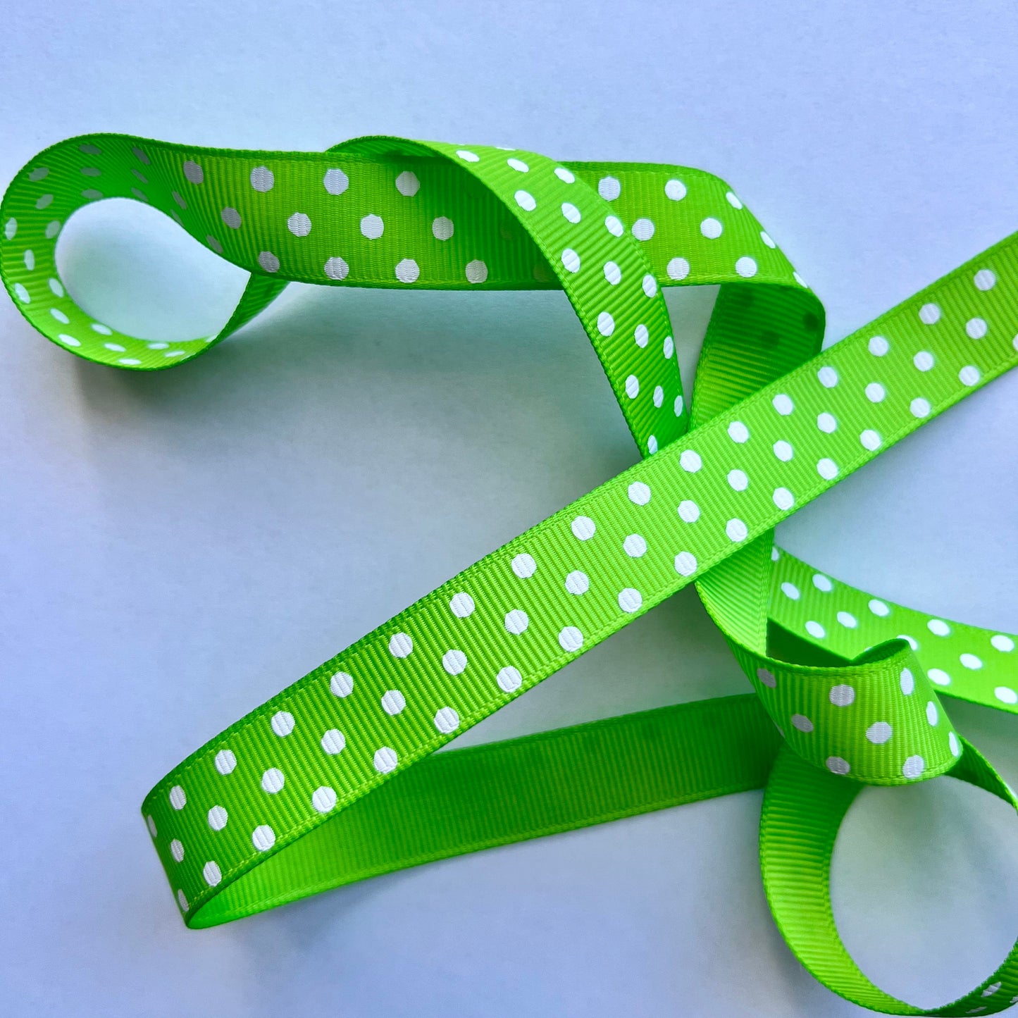 Polka Dot Grosgrain Ribbon, Christmas Anniversary Birthdays Gift Bows Decoration Boys Girls Black White, Pink, Yellow, Green