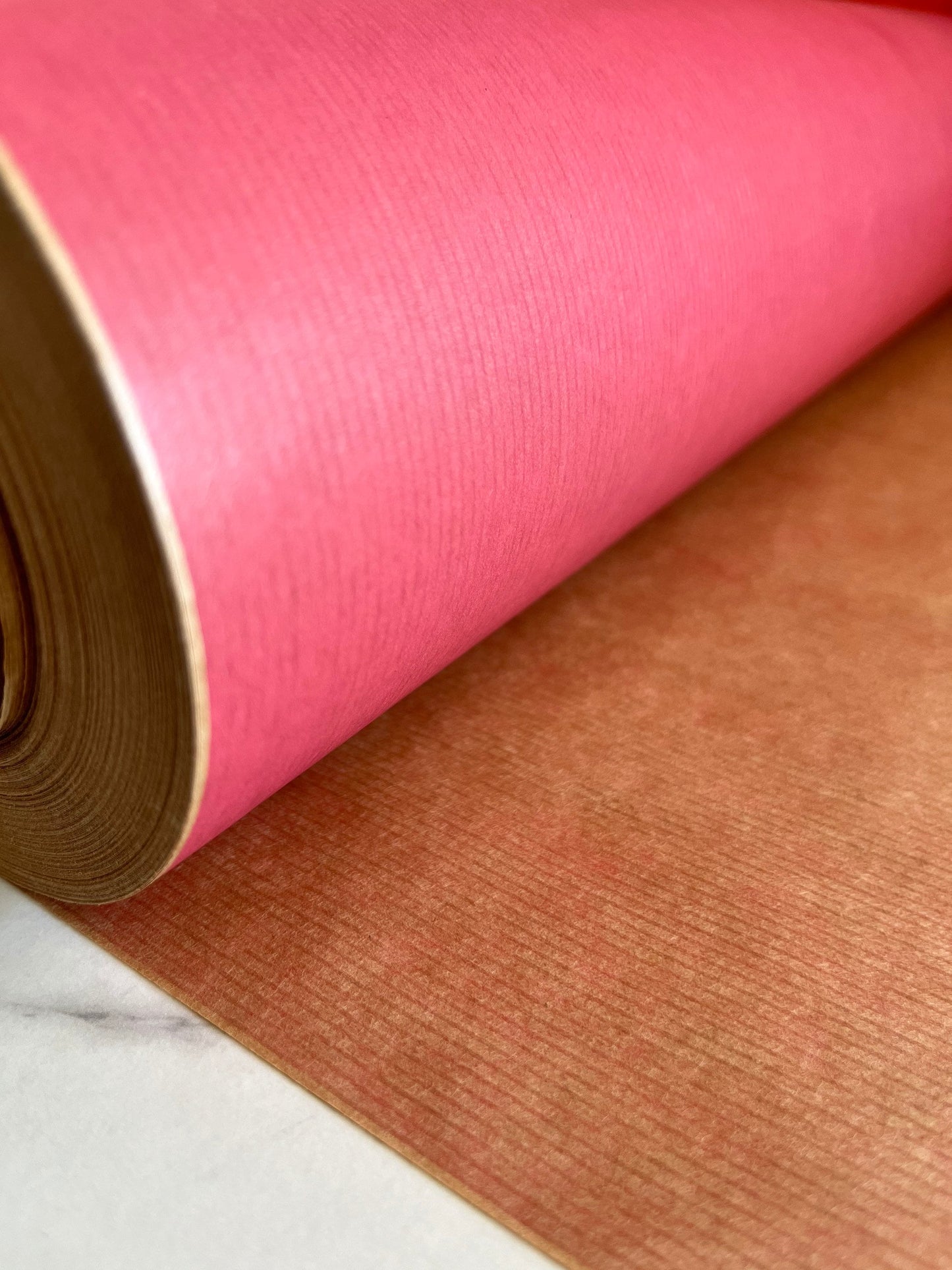 Blush Pink Eco Friendly Gift Wrapping Paper, 100% Recycled & Recyclable, Kraft Wrapping Paper, Birthday Wrapping Paper, Valentines Gift Wrap