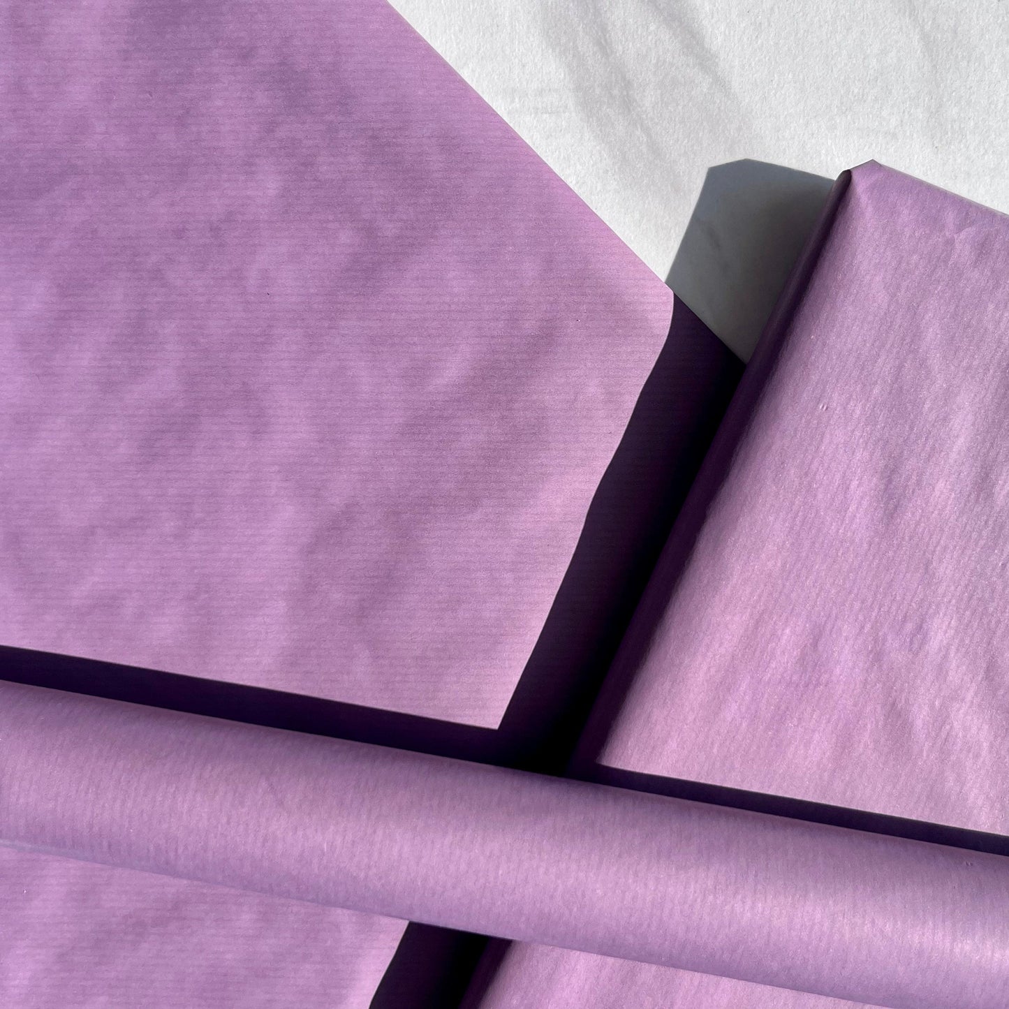Wrapping Paper Lavender Purple lilac 50CM Wide Eco Friendly, 100% Recycled Kraft | Recyclable, Sustainable, Plastic Free Gift Wrap