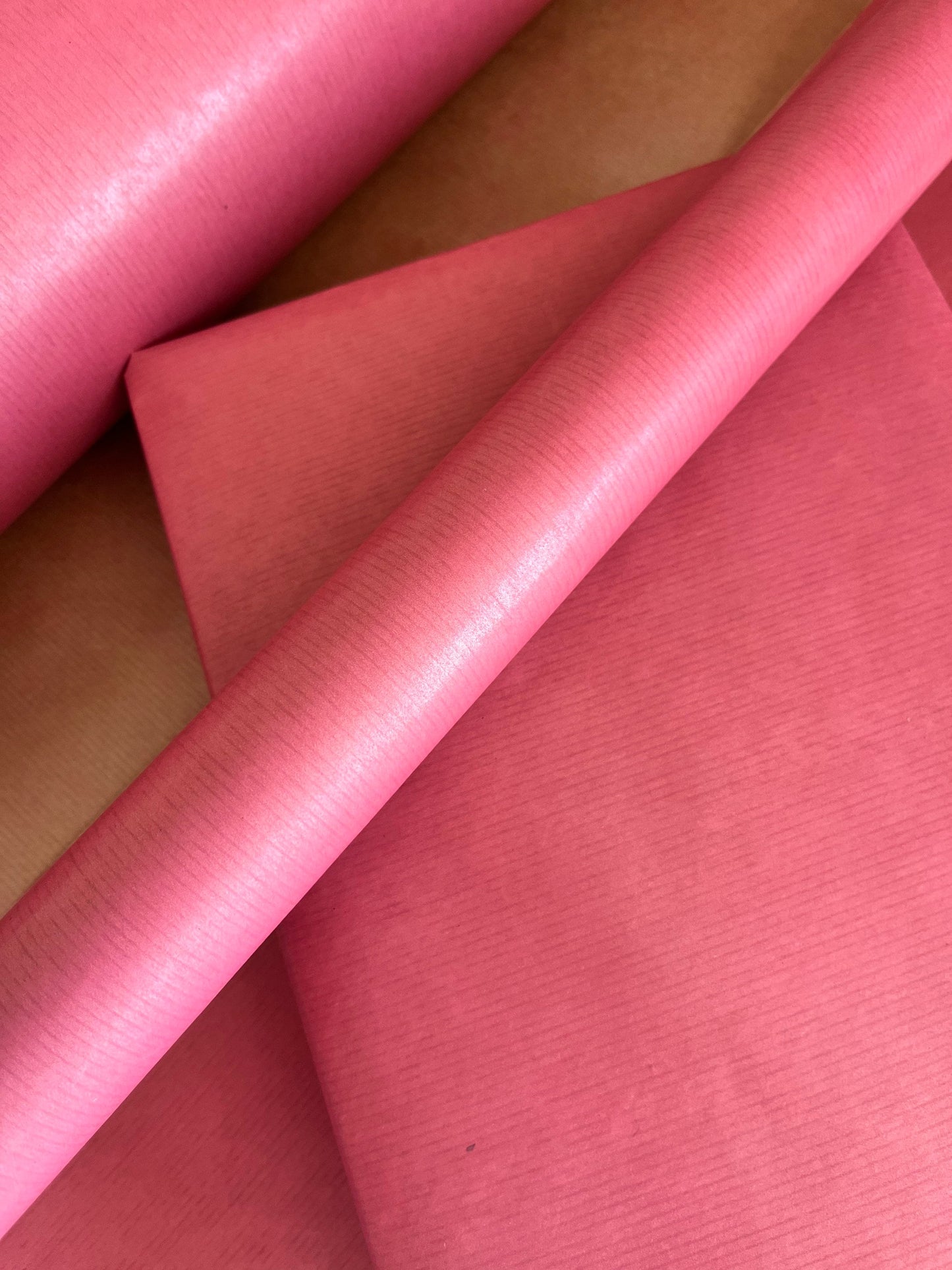 Blush Pink Eco Friendly Gift Wrapping Paper, 100% Recycled & Recyclable, Kraft Wrapping Paper, Birthday Wrapping Paper, Valentines Gift Wrap