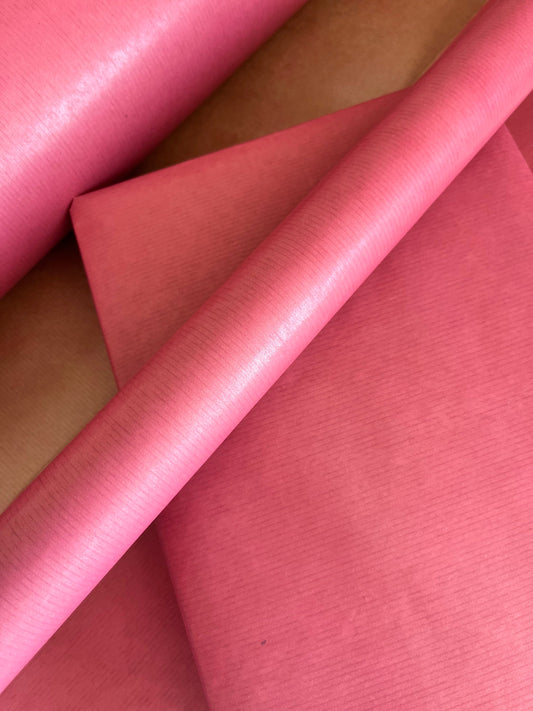 Blush Pink Eco Friendly Gift Wrapping Paper, 100% Recycled & Recyclable, Kraft Wrapping Paper, Birthday Wrapping Paper, Valentines Gift Wrap