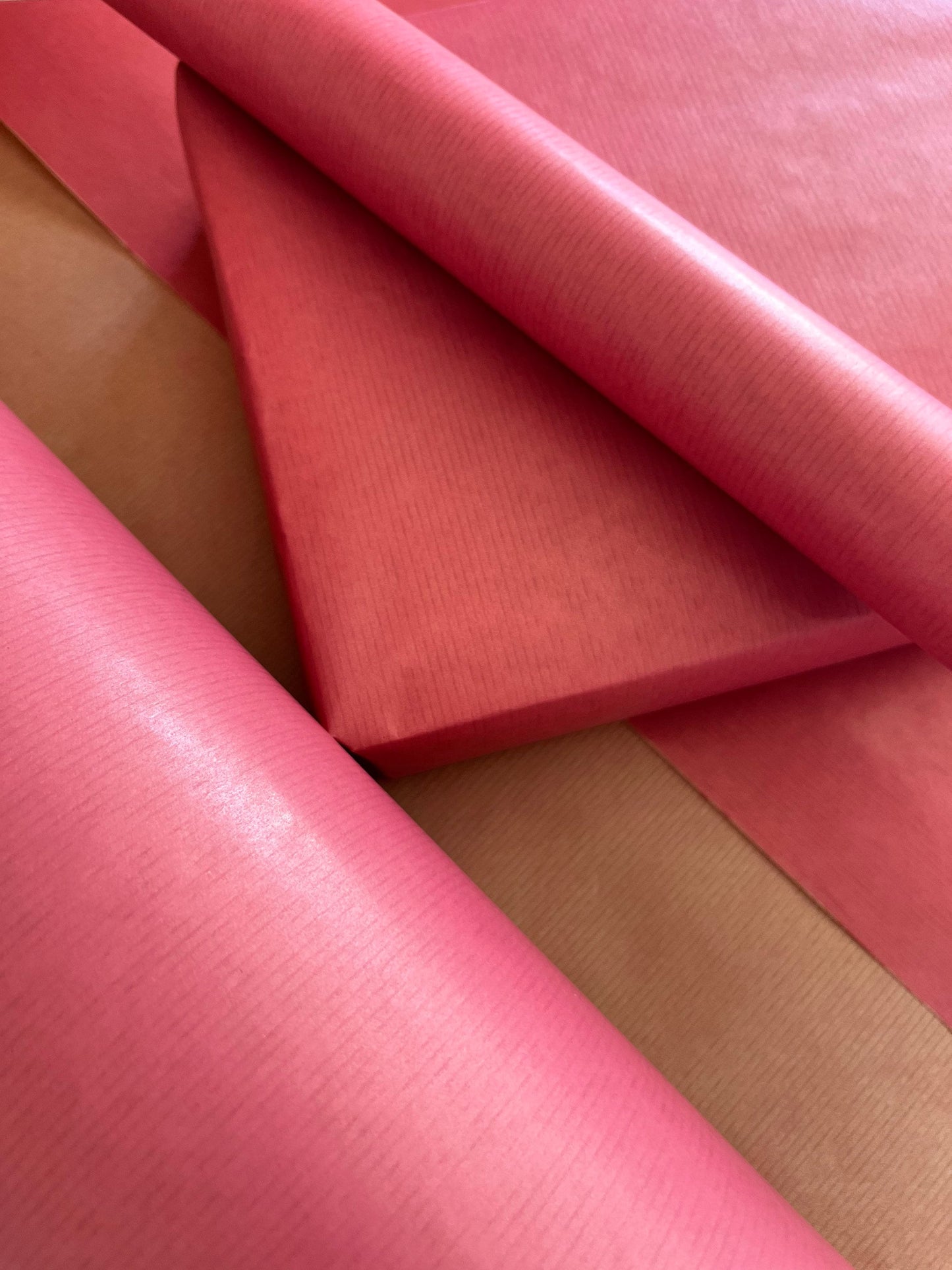 Blush Pink Eco Friendly Gift Wrapping Paper, 100% Recycled & Recyclable, Kraft Wrapping Paper, Birthday Wrapping Paper, Valentines Gift Wrap