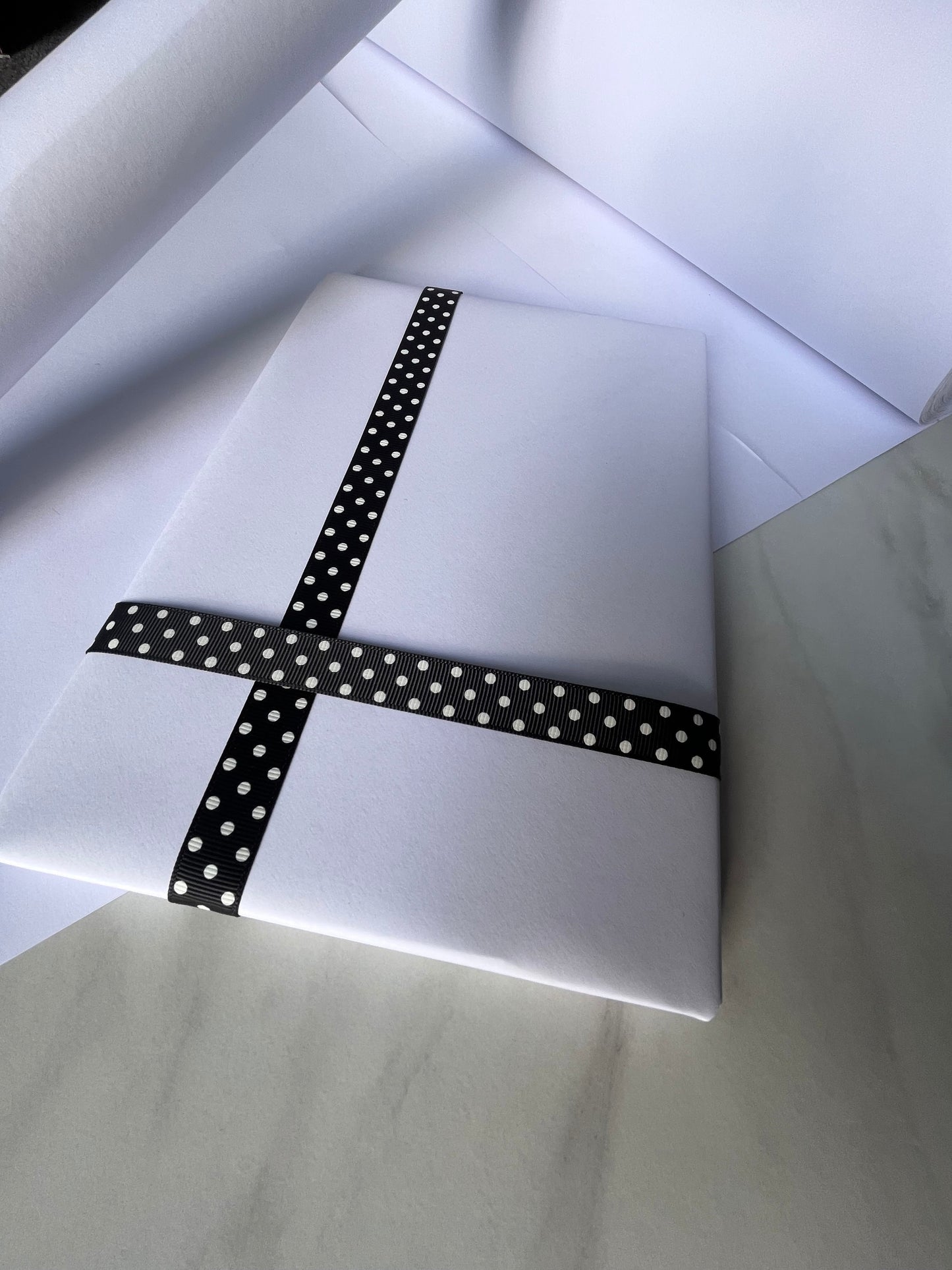Wrapping Paper Pure White 50CM Wide Eco Friendly, 100% Recycled Kraft | Recyclable, Sustainable, Plastic Free Gift Wrap