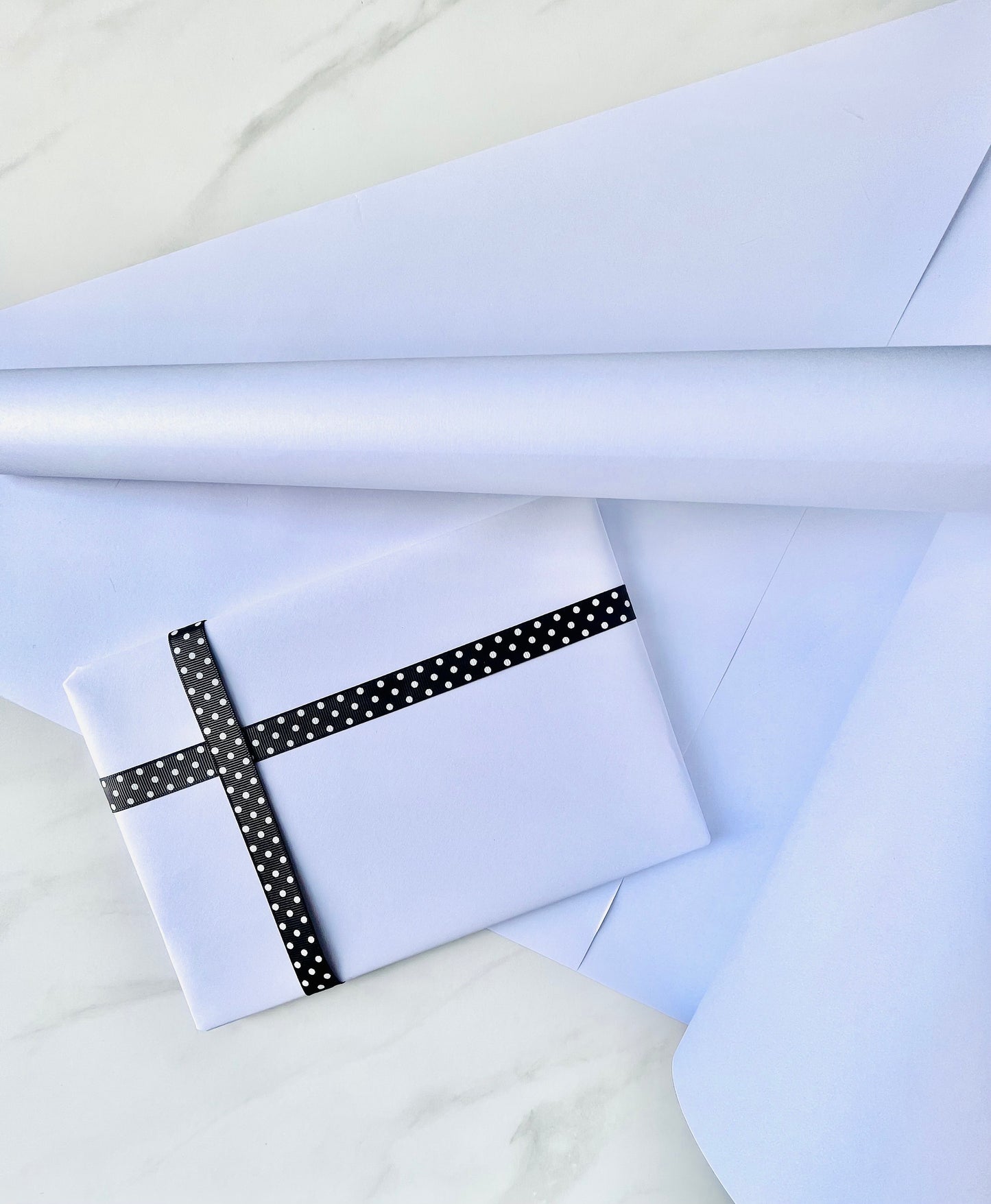 Wrapping Paper Pure White 50CM Wide Eco Friendly, 100% Recycled Kraft | Recyclable, Sustainable, Plastic Free Gift Wrap