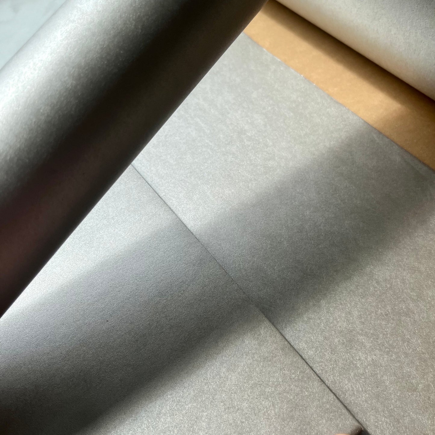 Wrapping Paper Matt Silver 50CM Wide Eco Friendly, 100% Recycled Kraft | Recyclable, Sustainable, Plastic Free Gift Wrap