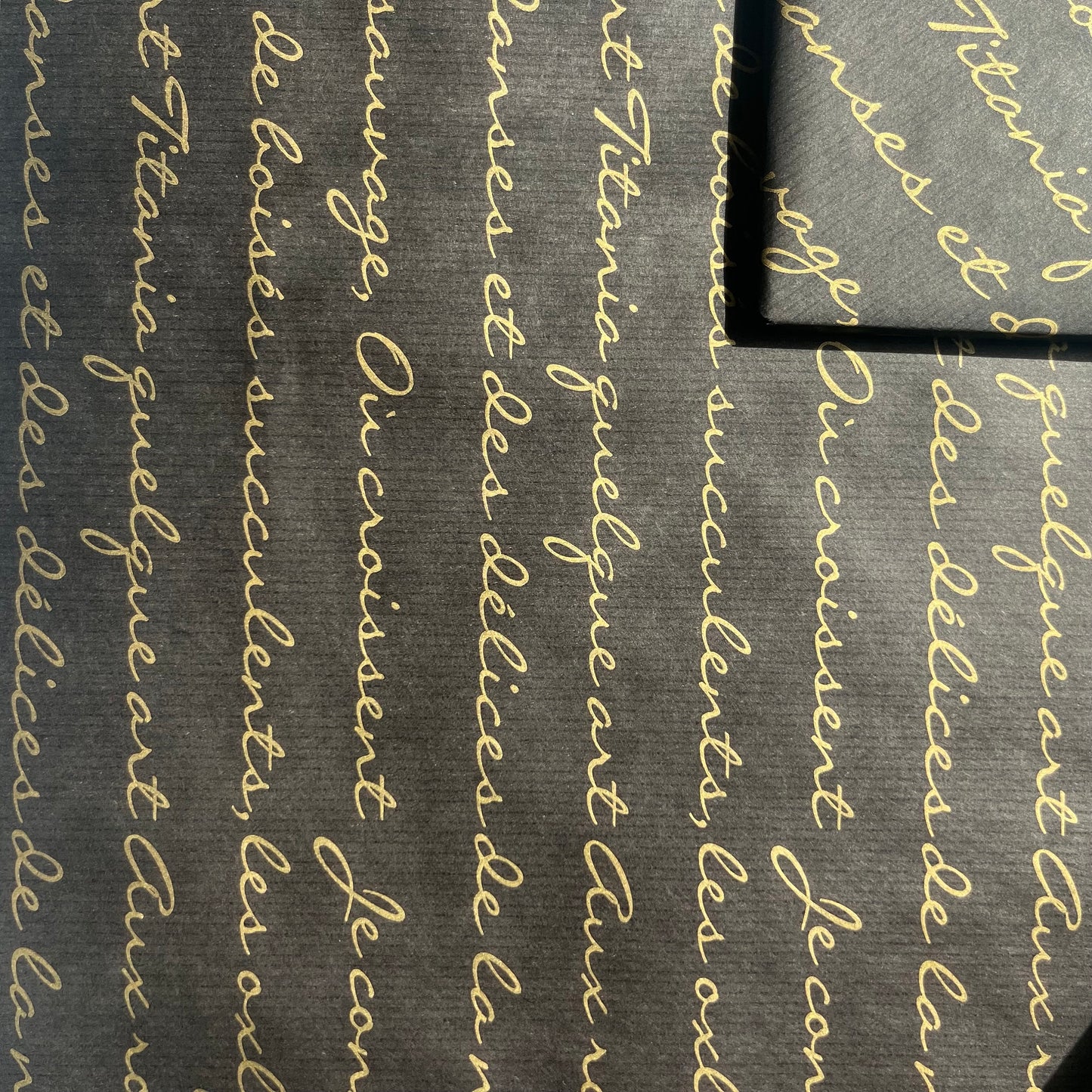 Gold Script Eco Friendly Gift Wrapping Paper, 100% Recycled & Recyclable, Sustainable Kraft Gift Wrapping Paper, Birthday Wrapping Paper