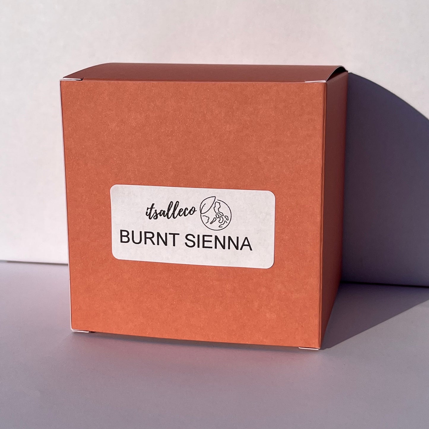 Burnt Sienna Orange Kraft Coloured Flat Pack Gift Candle Boxes 10x10x10 cm, Advent Calendar, Recycled and recyclable.